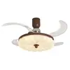 Luminária Ventilador de Teto Estilo Medieval para Sala de Estar, Luminária Ventilador de Teto para Restaurante, Luminária Ventilador de Teto Retro Novo Estilo Chinês para Quarto com Proteção para os Olhos