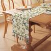 Toalha de Mesa Jacquard de Algodão e Linho High-End Light Luxury Estilo Pastoral Americano Bandeira de Mesa para Restaurante Sala de Estar Capa Tapete à Prova de Poeira Venda por Atacado e Varejo