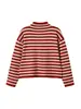 Moda femenina transfronteriza ZA, nueva colección otoño 2026, estilo europeo y americano, cárdigan de punto simple a rayas de cuello alto