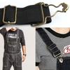Gancho para botón de pantalones con tirantes, accesorio con hebilla de calabaza de metal, hebilla de cabestrillo ajustable, anillo con palabra japonesa, hebilla en forma de I, botón para jeans