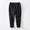 L8237 calça casual de linho lisa simples masculina fina de algodão e linho respirável confortável uma geração de cabelo