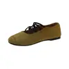 Zapatos Bajos de Estilo Ballet con Lazos Retro Franceses para Mujer 2026 Nuevo Estilo Primavera/Otoño Suela Suave Combinan Bien con Faldas Zapatos Mary Jane