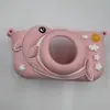 Cámara Infantil Funda Protectora de Dibujos Animados Cámara Pequeña Cubierta de Silicona Anticaída con Correa para el Cuello Mini Foto Carcasa Blanda de Goma