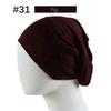 Gorro de Tubo de Color Sólido Transfronterizo, Gorro Base, Alta Elasticidad, Algodón Merceizado, Calentador de Cuello para Mujer, Gorro Base