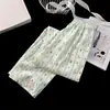 Nuevo conjunto de pijama de algodón nube con encaje de oso lindo y moderno para mujer, cárdigan de manga larga de otoño y primavera, ropa de estar de dibujos animados