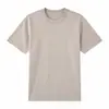 Novo produto de verão 230g camiseta masculina de algodão puro de manga curta, corte solto, design de ombro regular, camiseta lisa básica, manga curta personalizada transfronteiriça