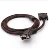 Cabo DVI para VGA vermelho e preto 1,5m cabo de display 1,5m cabo adaptador DVI para conectar computador à TV LCD
