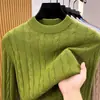Suéter de Lana de Alta Gama para Hombre 100% Lana Pura Cuello Redondo Otoño/Invierno Engrosado Cálido Casual de Alta Calidad Suéter de Punto Trenzado Hombre