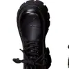 Botas Martin Gruesas de Felpa Cálida Estilo Británico para Mujer 2026 Nuevo Estilo Otoño/Invierno Cremallera Lateral Cordones Delanteros Zapatos Individuales de Moda