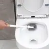 Escova de Vaso Sanitário para Uso Doméstico, Sem Cantos Mortos, Escova de Limpeza com Cabo Longo para Banheiro e Vaso Sanitário, Montada na Parede, Escova de Vaso Sanitário no Atacado