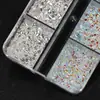 Material de Arte de Unhas com Glitter da Moda Pacote Misto Pó de Lantejoula Popular Decorações de Unhas Pedras de Strass para Unhas