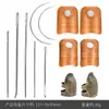 Dedal Grueso de Metal Vintage para Dedos para Uso en Casa, Presionador de Agujas, Enhebrador de Agujas de Coser a Mano, Herramientas de Costura en Caja de Hierro