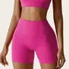 Shorts de Yoga Patchwork de Cintura Alta, Shorts Fitness para Ciclismo com Sensação de Pele Nua e Levanta Bumbum, Shorts Esportivos Transfronteiriços Venda por Atacado de Fábrica