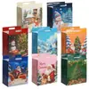 Bolsas Tote com Tema de Atmosfera Natalina, Sacos Personalizados para Embalagem de Sobremesas, Bolsas Tote para Presente de Lanches Festivos, Podem ser Impressas com Logo