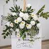 Lugar de Bodas Mori Arreglo Floral Arreglo para Banquete de Bodas Flor de Seda Arreglo Floral Decorativo de Hotel Ruta de Simulación Set Floral para Bodas