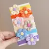 Elástico de Cabelo Maillard Colorido de Alta Elasticidade, Scrunchie da Moda Famoso na Internet, Novo Acessório para Rabo de Cavalo