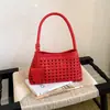 2026 Verão Nova Bolsa de Praia Vazada Cesta Bolsa de Ombro para o Dia a Dia Bolsa de Mão para Férias na Praia
