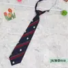 Nueva Corbata JK Fresca de Primavera/Verano para Hombre y Mujer con Rayas Diagonales Estudiante Escolar Cremallera Corbata Perezosa Venta al por Mayor