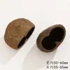 Cascabel de Concha de Fruta con Cadena de Semillas Retro Naturales que Cumplen Deseos Llavero de Semilla de Bodhi Colgante de Estilo Étnico Tejido a Mano para Bricolaje