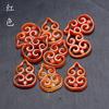 14x20mm Rojo Verde Morado Amarillo Seda hueca Calabaza Ruyi colgante Accesorios para pulsera collar pendientes DIY