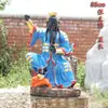 Montanha Longhu Templo Taoísta Zhang Tianshi Zhang venerou Patriarca Dao Tong Protetores Esquerdo e Direito Enfeites de Resina 1,3 Metros