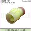 DJ70419-6.3-11 conector de carro conector plug soquete soquete soquete 4p furo