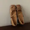 Piel de vaca de primera calidad~Zapatos de mujer 2026 primavera nuevo estilo moño estilo Chanel correa única tacón grueso Mary Jane zapatos de mujer