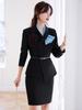 Jaqueta cinza para as mulheres outono e inverno Novo Design Temperamento Profissional desgaste formal salão de beleza joalheria terno de trabalho