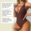 Body Zeriluna de Cuello en V Profundo con Sensación de Piel Nude, Suave, Transpirable, Amigable con la Piel, Cómodo, Sencillo, Para el Uso Diario, Multicolor, Atuendo Personalizado