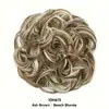 Moño de Pelo Estilo Europeo y Americano para Mujeres, Moño de Pelo Elástico, Seda de Alta Temperatura, Moño de Pelo Rizado Natural Esponjoso, Fábrica de Pelucas Transfronteriza