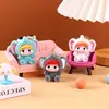 Figurillas de Resina de Elefante Kuku Flocado Lindas para Coche y Escritorio, Manualidades, Pequeños Adornos, Regalos Creativos al por Mayor