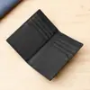 Portatarjetas Personalizado de Cuero Genuino para Hombre, Portatarjetas de Piel de Vaca con Textura Cruzada, Anti-Magnético Rfid, Portatarjetas de Crédito Bancarias Ultra-Delgado Lo