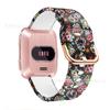 Para Fitbit Versa2/Lite Pulseira de Silicone versa Estampada 22mm Smart Sport Fivela Colorida