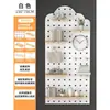 Estante de almacenamiento para panel perforado, estante de almacenamiento de pared, perchero para llaves, estante de entrada de madera para colgar ropa, panel de pared de madera maciza para entrada de sala de estar