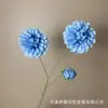 3 flores de dalia artificiales con textura de panal y fragancia sutil para ceremonia de boda, pared de fondo de hotel y decoración de arreglo de suelo
