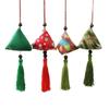 Wang ZhengZongzi Triangular Sachet de Ajenjo Colgante Pequeño Regalo Hanfu Sachet Decorativo Regalo del Festival de Medio Otoño