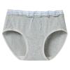 Roupa íntima feminina de algodão puro, macia e com toque de cera, cintura média, 10A, antibacteriana, estilo coreano, cor contrastante, fofa, para estudantes, shorts hipoalergênicos