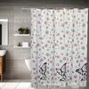 Cortina de ducha de baño PEVA nueva transfronteriza personalizable impermeable a prueba de moho fabricantes de cortinas divisorias de baño al por mayor
