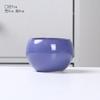 Vaso de flores pequeno criativo suculento com esmalte de fluxo, respirável, para polegar, vaso de flores pequeno, simples e fresco, com mudança de forno, vaso de flores de cerâmica para plantas suculentas coloridas