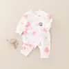 Macacão Bebê Classe A Algodão Puro Primavera e Outono Sem Costura Macacão Recém-Nascido Estilo Monge Manga Longa Roupa de Engatinhar Pijama