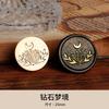 Atacado Vintage Fire Paint Seal Head Round Square Oval Cobre 3D Embossed Fire Paint Seal Head Flor Grama