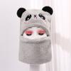 Chapéu infantil cachecol chapéu integrado urso fofo desenho animado chapéu de pelúcia fofo bebê inverno quente protetores de orelha chapéu