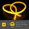 Tira de Luz LED Redonda de Alto Voltaje Silicona Flexible Impermeable para Exteriores Iluminación de Ingeniería Tira de Luz de Neón Jardín Tira de Luz de 14 mm
