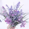 Buquê de Lavanda Simulada, Material PE de Alta Simulação, Decoração Interna e Externa, Ornamentos de Flores Plásticas de Fábrica de Origem