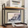 Estante de Almacenamiento para Impresora, Soporte Ajustable para Host de Computadora, Estante para Gabinete de Escritorio, Estante de Almacenamiento en Niveles para Escritorio