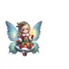 Decorações Fofas de Elfo de Natal Acrílico Transfronteiriças Ornamentos para Pendurar em Carro Plano Novos Pingentes de Feriado