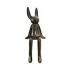 Estatueta de Coelho Sentado de Orelhas Compridas, Armário de TV, Decoração Suave de Luxo Leve, Decoração de Casa de Alto Nível, Sala de Estar, Estante de Livros, Decoração de Adega