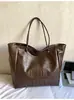 Bolsa Tote Casual da Moda, Bolsa de Ombro Retro Tendência Estilo Coreano de Grande Capacidade, Bolsa de Braço Versátil e Estilosa de Alta Qualidade para o Dia a Dia