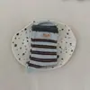 Calcetines de punto a media pantorrilla con bordado de oso estilo coreano para mujer, calcetines de algodón a rayas con micro-presión de bloques de color retro para otoño e invierno, calcetines holgados lindos estilo japonés