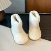 Botas peludas para bebé con forro polar Heattech Botas de nieve para niños 2025 Invierno Nuevo Estilo Coreano Ropa exterior para niñas Botas cálidas de algodón